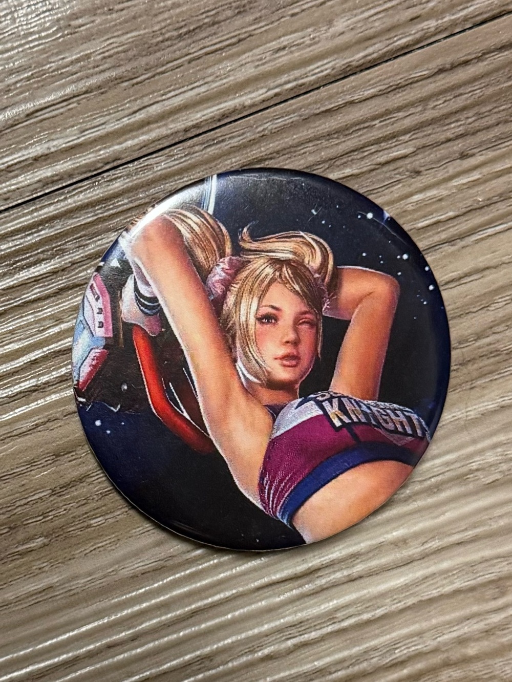 Lollipop Chainsaw Juliet Starling video game promo Pinback Button